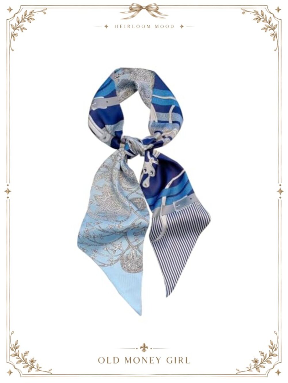 Satin Silk Feel Hair Scarf Long Narrow Neck Wrap 57 Inch Women Accessory